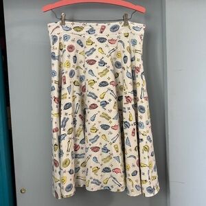 Steady Clothing Breakfast Brunch Print Pinup Skirt
